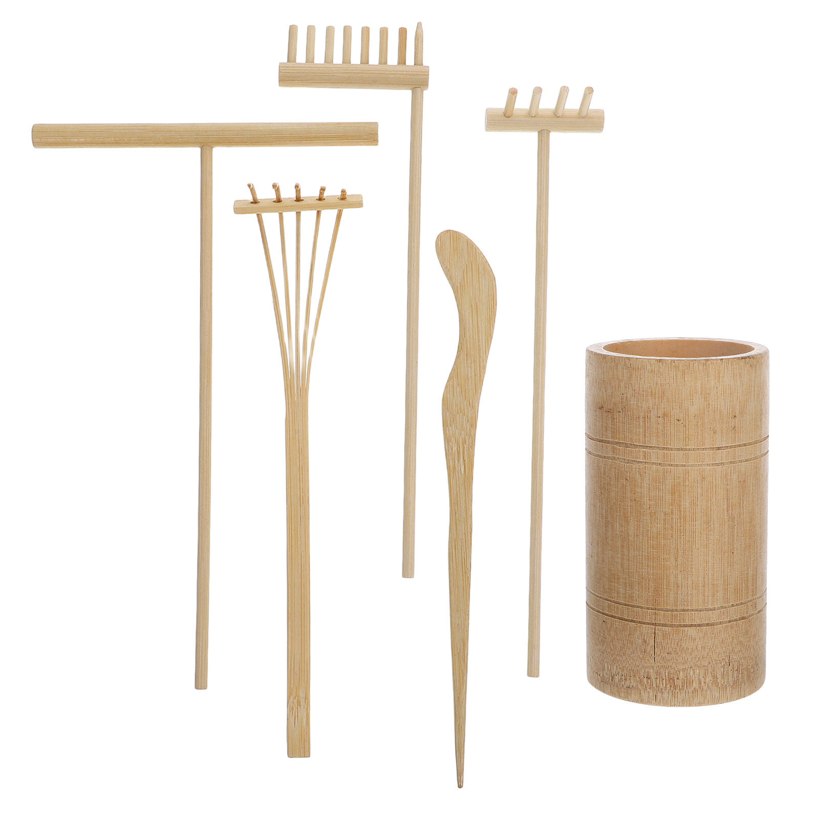 Gardening Tools Rake - 일본식 젠 가든 레이크 세트 1세트,
