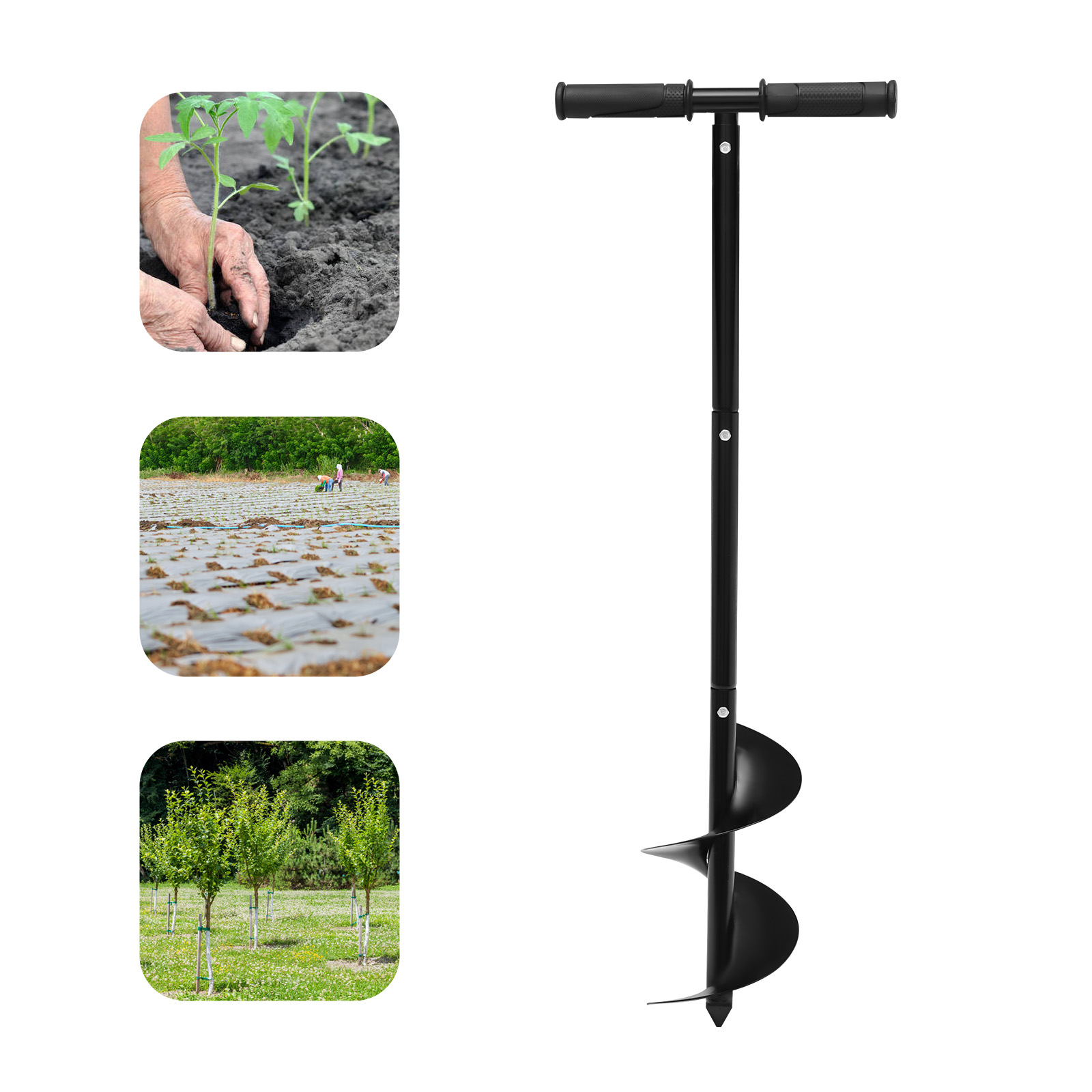 Gardening Tools For Digging - 6x33.46인치 수동 정원 구멍 파기 드릴