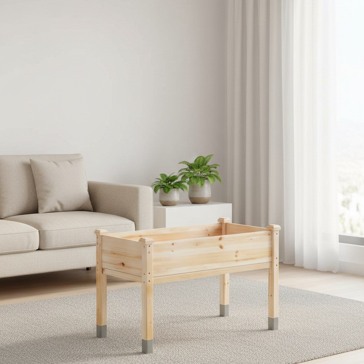 대형 나무 재질의 높이 조절 가능한 화분 48x24x3 - Raised Bed Planter Box 리뷰 및 가격