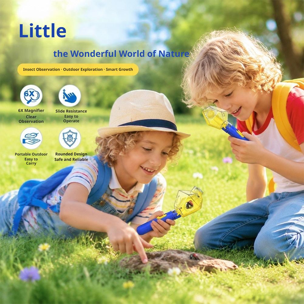 휴대용 곤충 채집기 뷰어 도구 6배율 돋보기 어린이 친 - Gardening Tools For 8 Year Olds 리뷰 및 가격