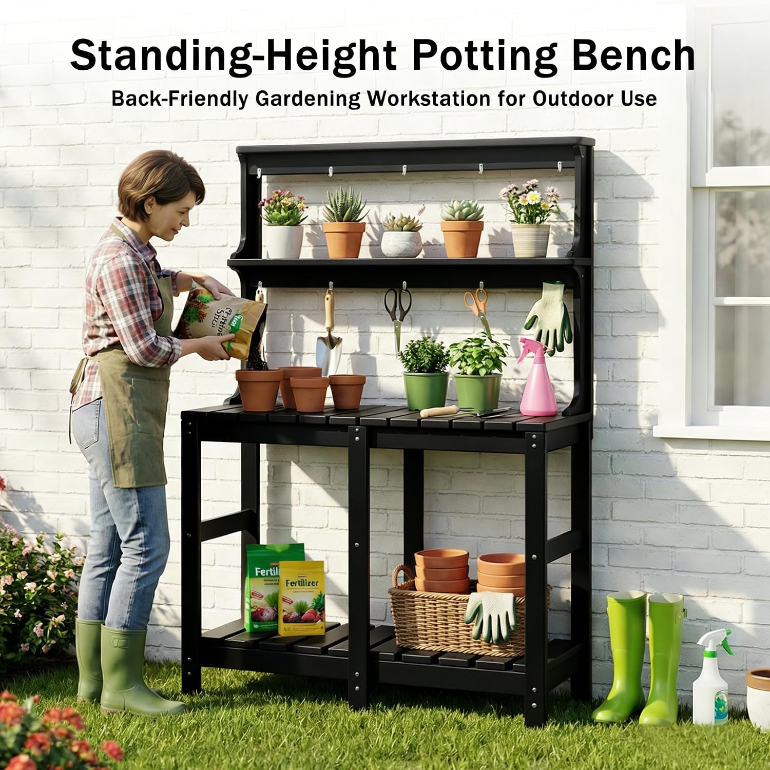 모든 날씨에 사용 가능한 HDPE 화분 테이블 벤치,  - Gardening Tools Toolstation 리뷰 및 가격