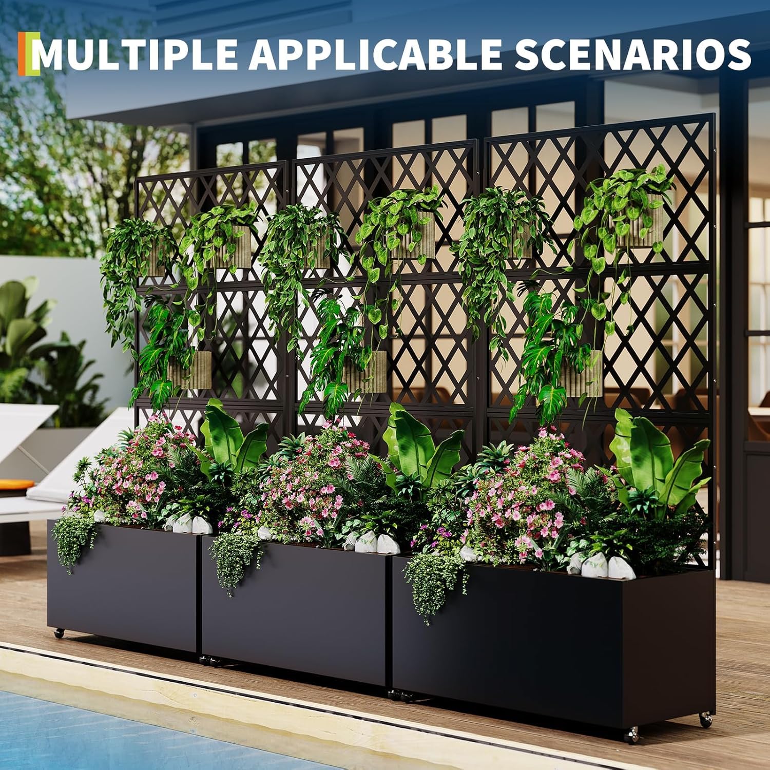 아연 도금 강철 재질의 높이 조절 가능한 정원용 화분, - Raised Bed Planter Box 리뷰 및 가격