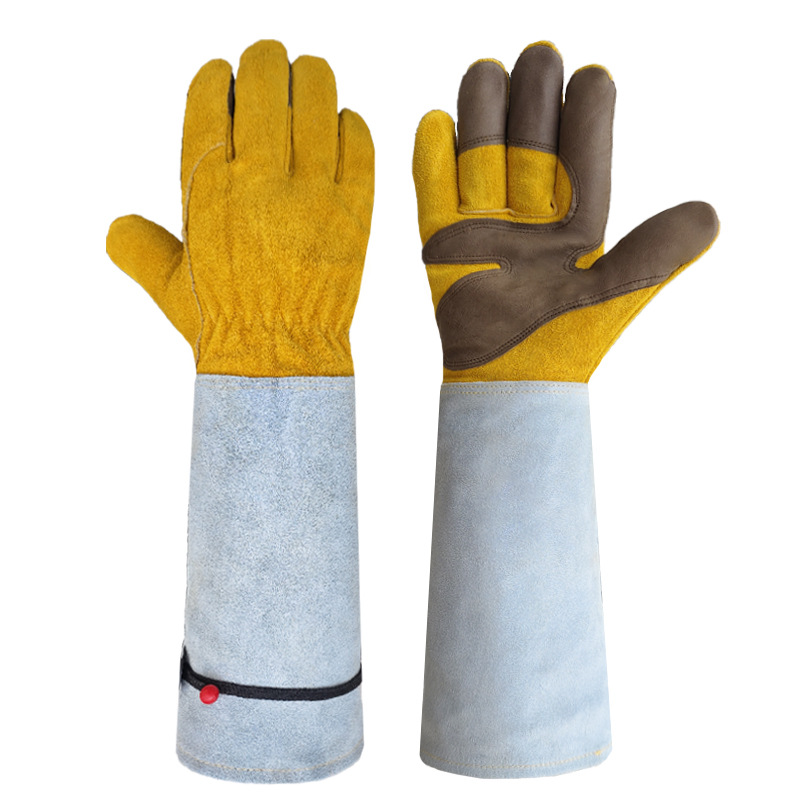 소가죽 긴 튜브 정원 장갑 펑크 방지 노동 보호 장갑  - Garden Gloves Thorn Proof 리뷰 및 가격