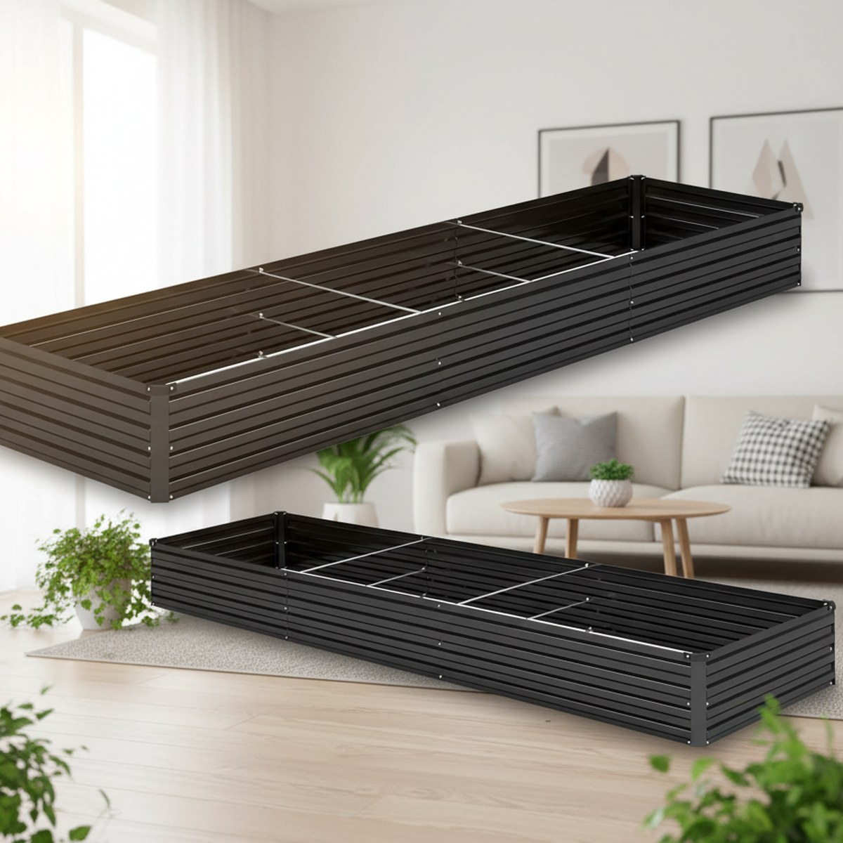 아연 도금된 높이 조절 가능한 정원용 화단 12피트 직 - Raised Bed Planter Box 리뷰 및 가격