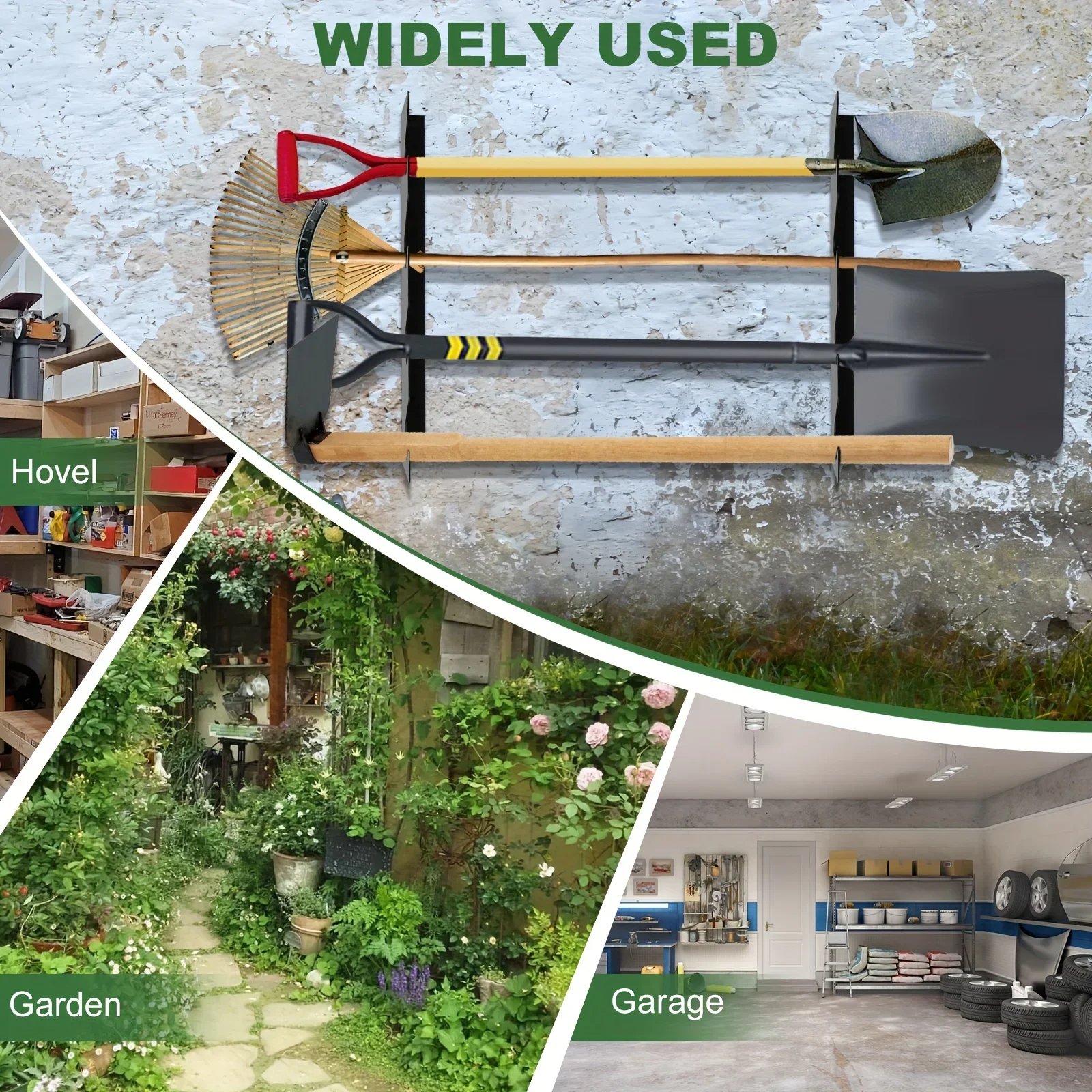 튼튼한 금속 정원 도구 홀더 (삽과 갈퀴 보관 가능), - Gardening Tools Rake 리뷰 및 가격