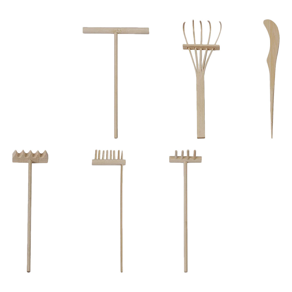 1세트 프리미엄 대나무 미니 갈퀴 - 모래 테이블, 젠 - Gardening Tools Rake 리뷰 및 가격