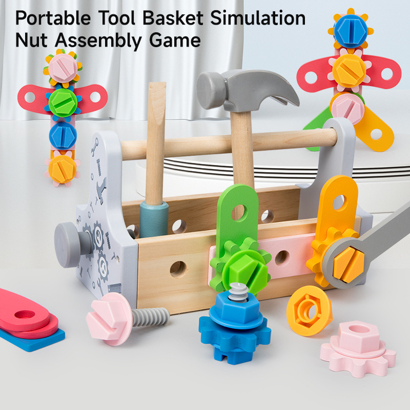 어린이용 나무 공구함 DIY 나사 수리 키트 장난감 놀 - Gardening Tools For 8 Year Olds 리뷰 및 가격