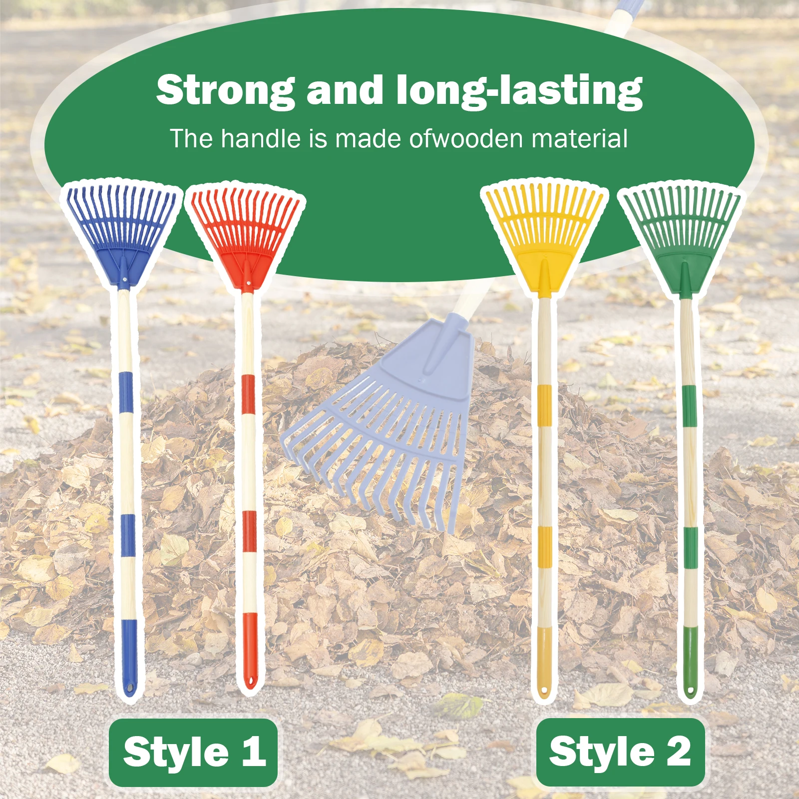 2개 세트 어린이용 잎 갈퀴 조절 가능한 정원용 잎 갈 - Gardening Tools For 8 Year Olds 리뷰 및 가격