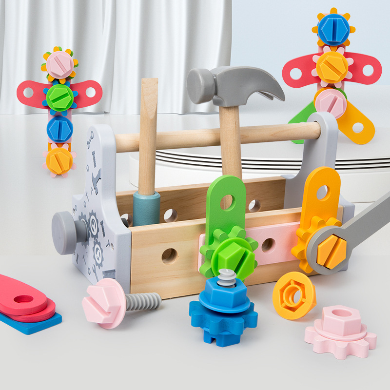 어린이 도구 상자 나무 장난감 놀이 세트, 너트 분해  - Gardening Tools For 8 Year Olds 리뷰 및 가격