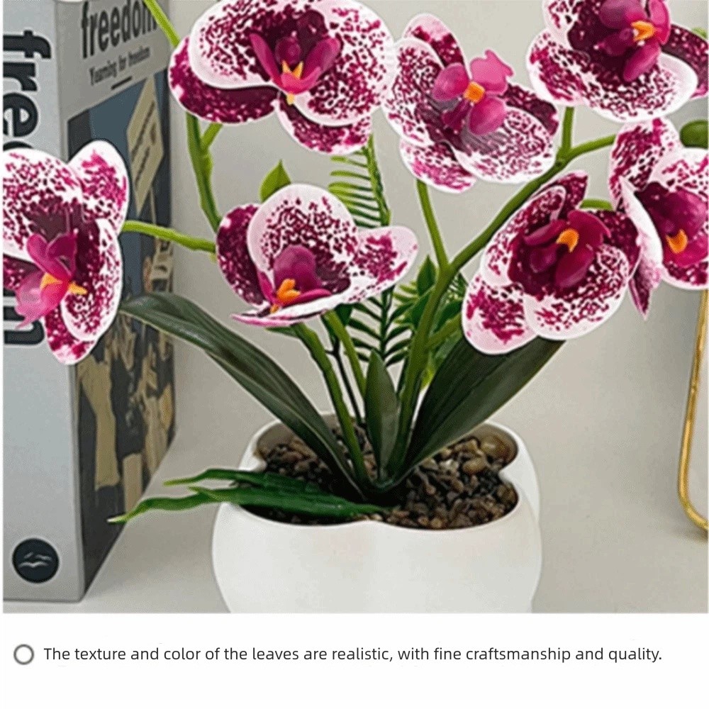 멀티 블룸 시뮬레이션 나비 난초 DIY 조화 인조 식물 - Orchid Potting Mix 리뷰 및 가격