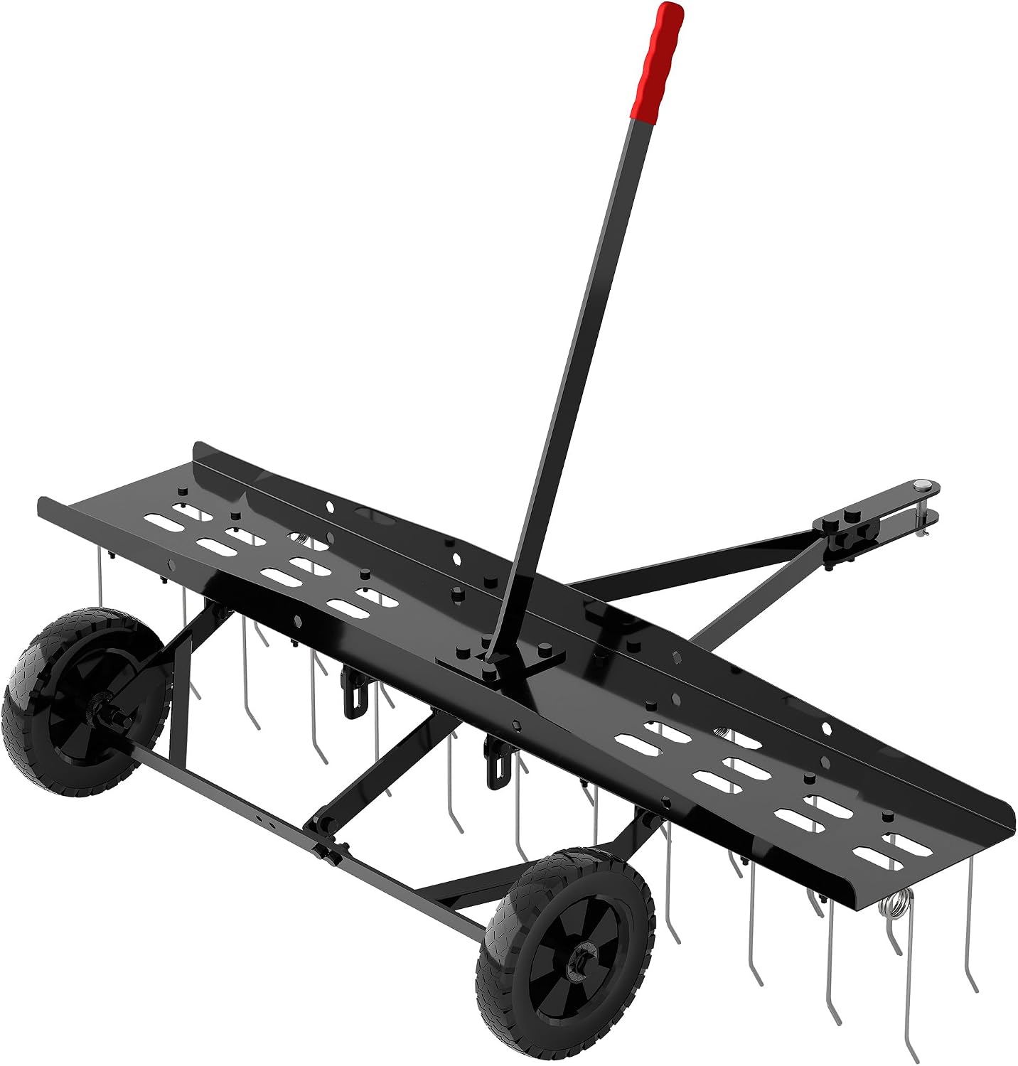 트랙터용 잔디 송풍기, 헤비듀티 스프링 스틸 틴 잔디  - Gardening Tools Rake 리뷰 및 가격