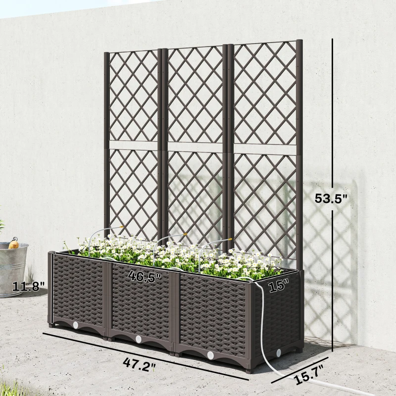 야외용 화분, 실용적인 자가 급수식 높이형 정원 화단 - Raised Bed Planter Box 리뷰 및 가격