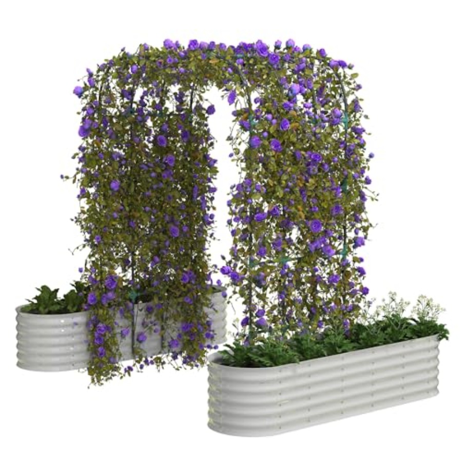 96인치 높이의 아연 도금된 높이 조절 가능한 정원용  - Raised Bed Planter Box 리뷰 및 가격