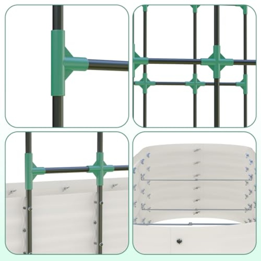 96인치 높이의 아연 도금된 높이 조절 가능한 정원용  - Raised Bed Planter Box 리뷰 및 가격