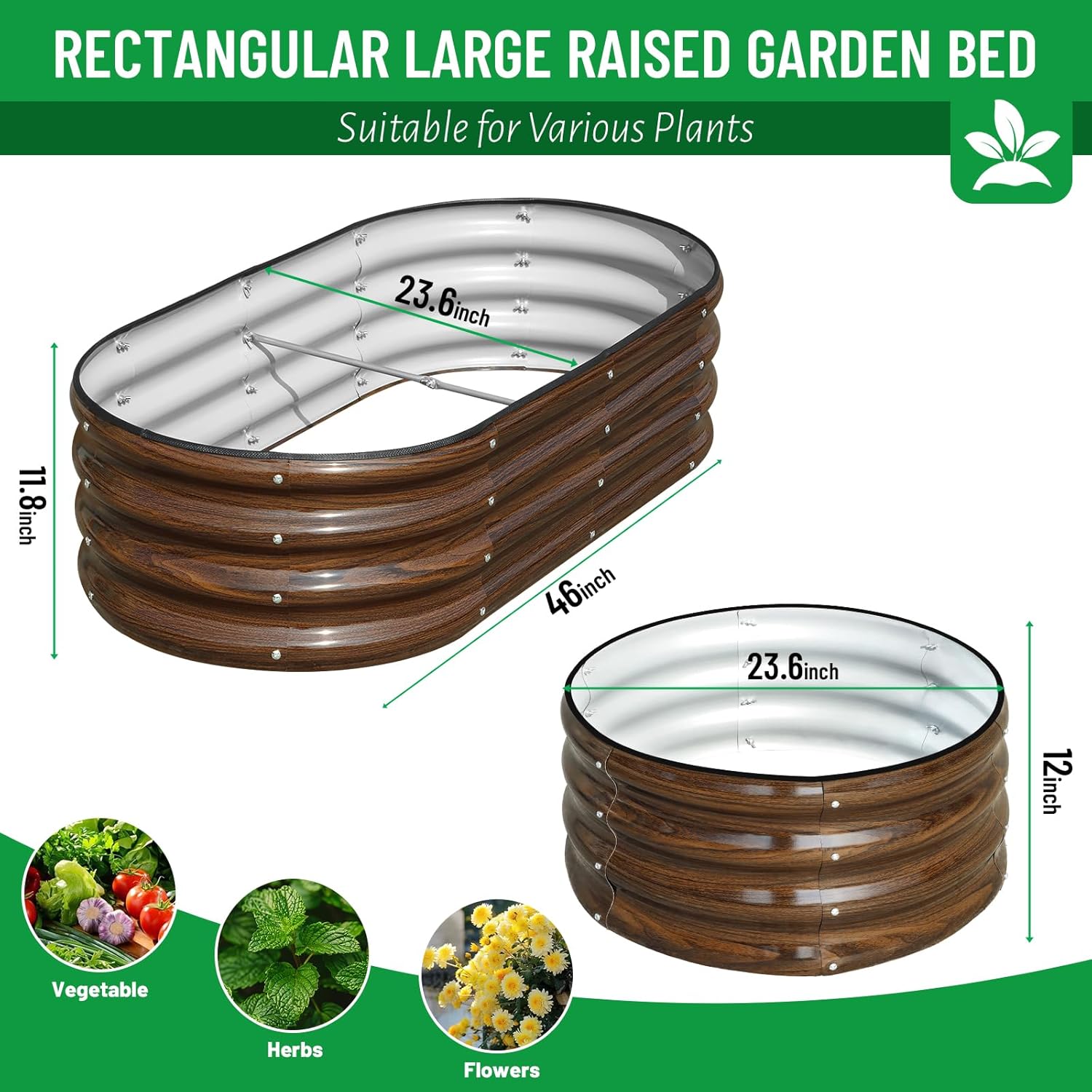 3팩 아연 도금 강철 재질의 높이형 정원 화단 키트 - - Raised Bed Planter Box 리뷰 및 가격