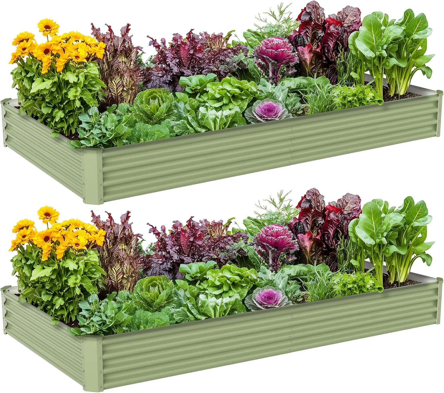야외 채소 재배용 금속 재배상자, 아연 도금 강철, 8 - Raised Bed Planter Box 리뷰 및 가격