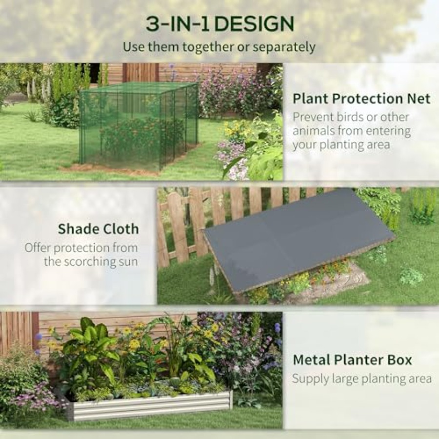 7.3 x 3.4 x 1피트 아연 도금된 높이형 정원용 - Raised Bed Planter Box 리뷰 및 가격