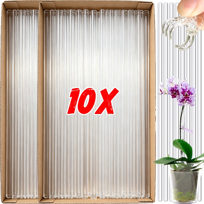 재사용 가능한 투명 꽃 지지대 아크릴 식물 지지대 투명 - Orchid Potting Mix 리뷰 및 가격