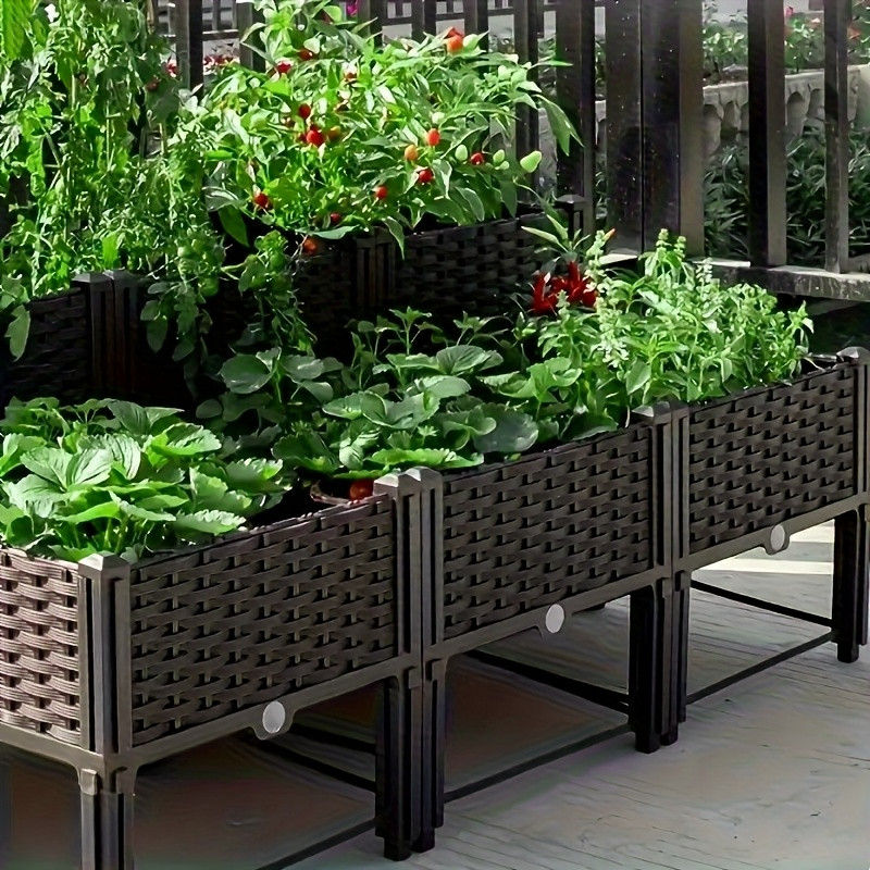 정원용 높이 조절 화분, 자동 급수 장치와 배수구가 있 - Raised Bed Planter Box 리뷰 및 가격