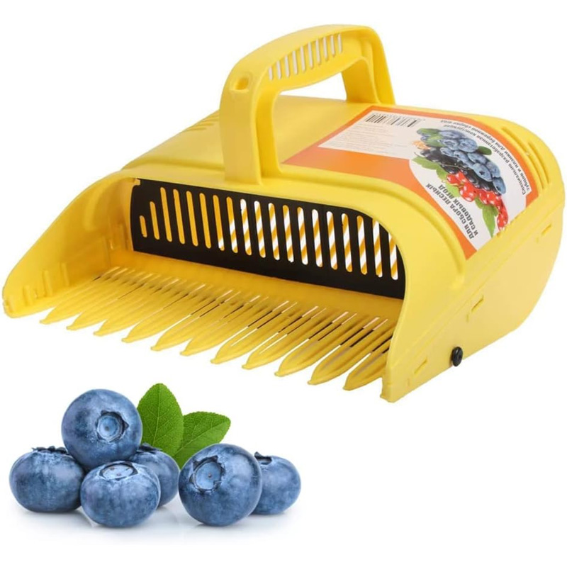 블루베리 피커 베리 피커 빗 이빨이 있는 갈퀴 경량 핸 - Gardening Tools Rake 리뷰 및 가격